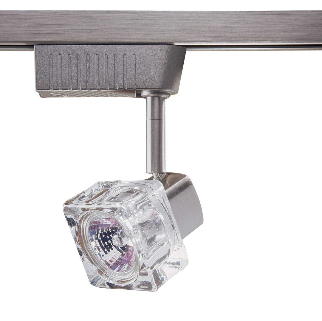 Track Cylinder One Light Track Head in Satin Nickel,Nickel or Steel Kendal Canada