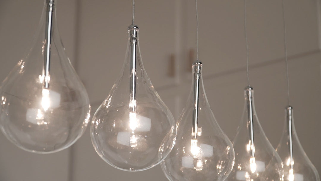 ET2 - E23115-18 - LED Pendant - Larmes - Polished Chrome