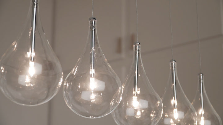 ET2 - E23115-18 - LED Pendant - Larmes - Polished Chrome
