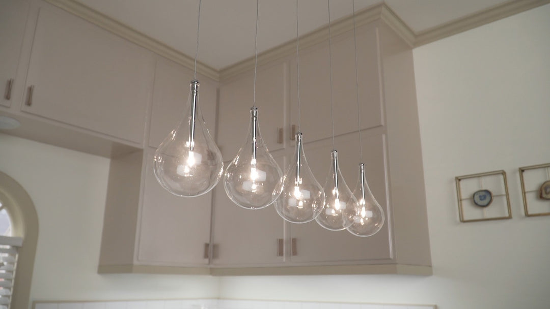 ET2 - E23115-18 - LED Pendant - Larmes - Polished Chrome