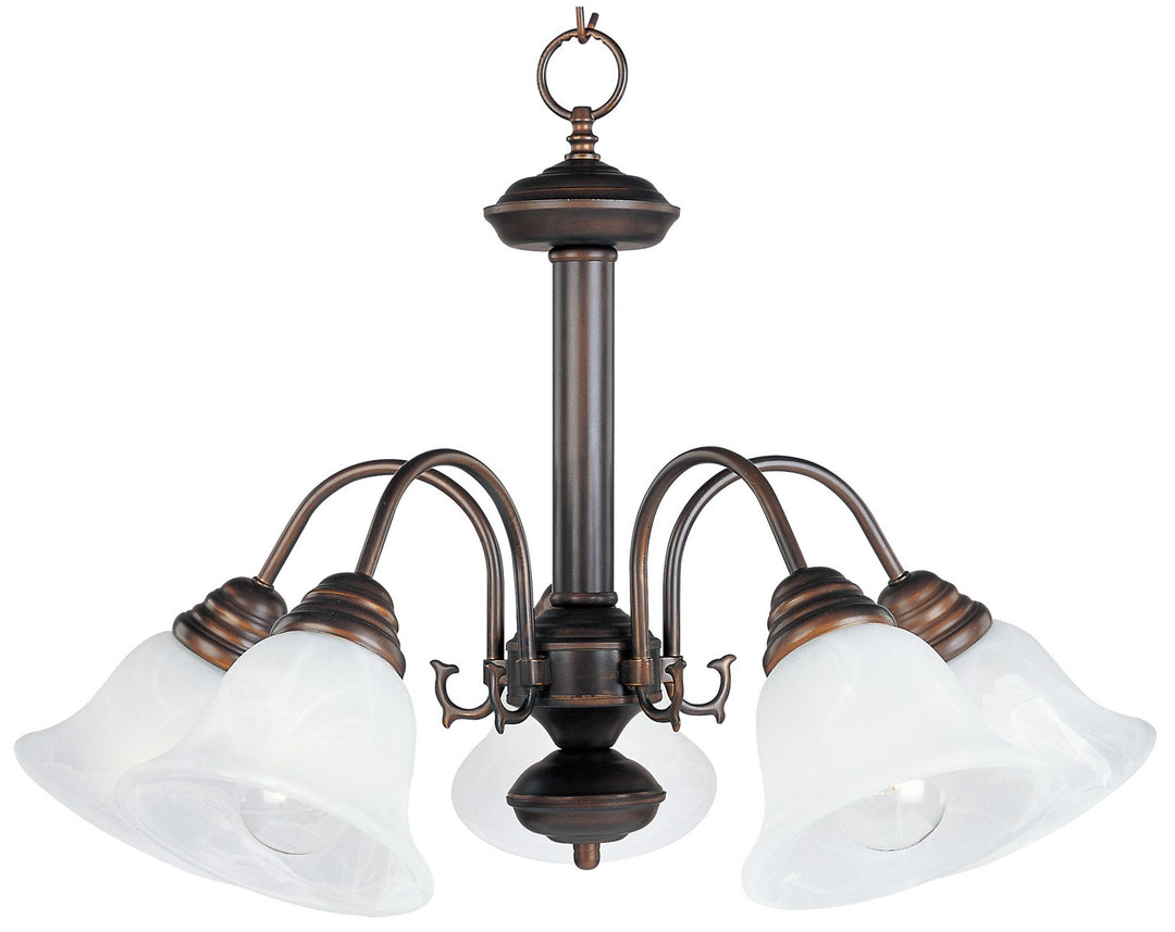 Maxim - 2698MROI - Five Light Chandelier - Malaga - Oil Rubbed Bronze
