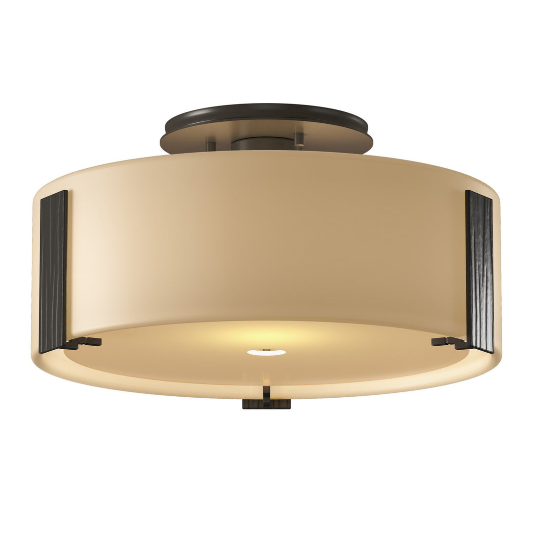 Impressions One Light Semi-Flush Mount in Dark Smoke - available from The Lighting Shoppe, trusted by Canadian homeowners