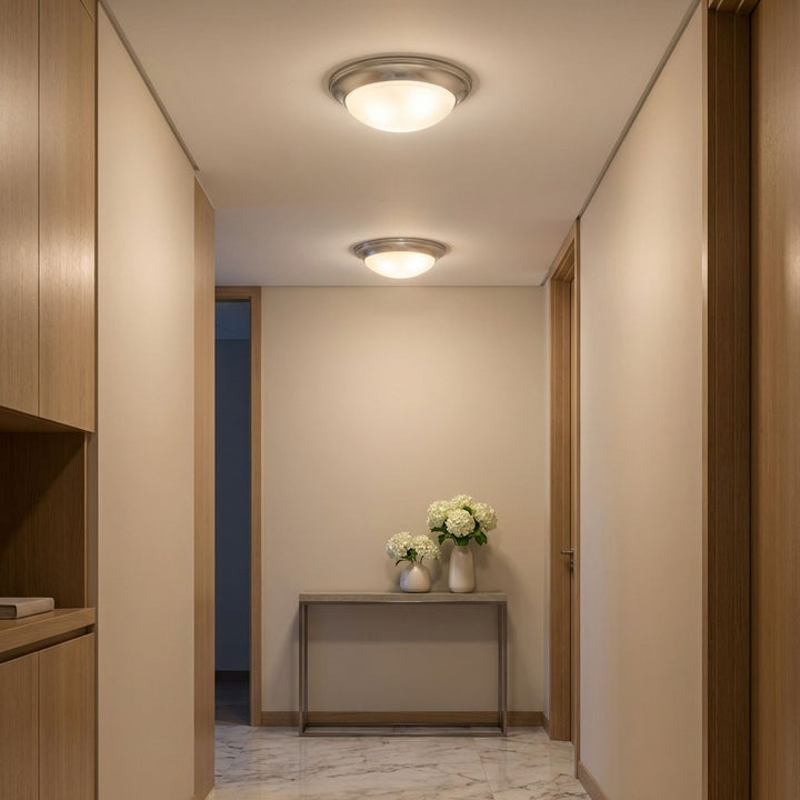 Generation Lighting Canada - 75435-962 - Two Light Flush Mount - Nash - Brushed Nickel