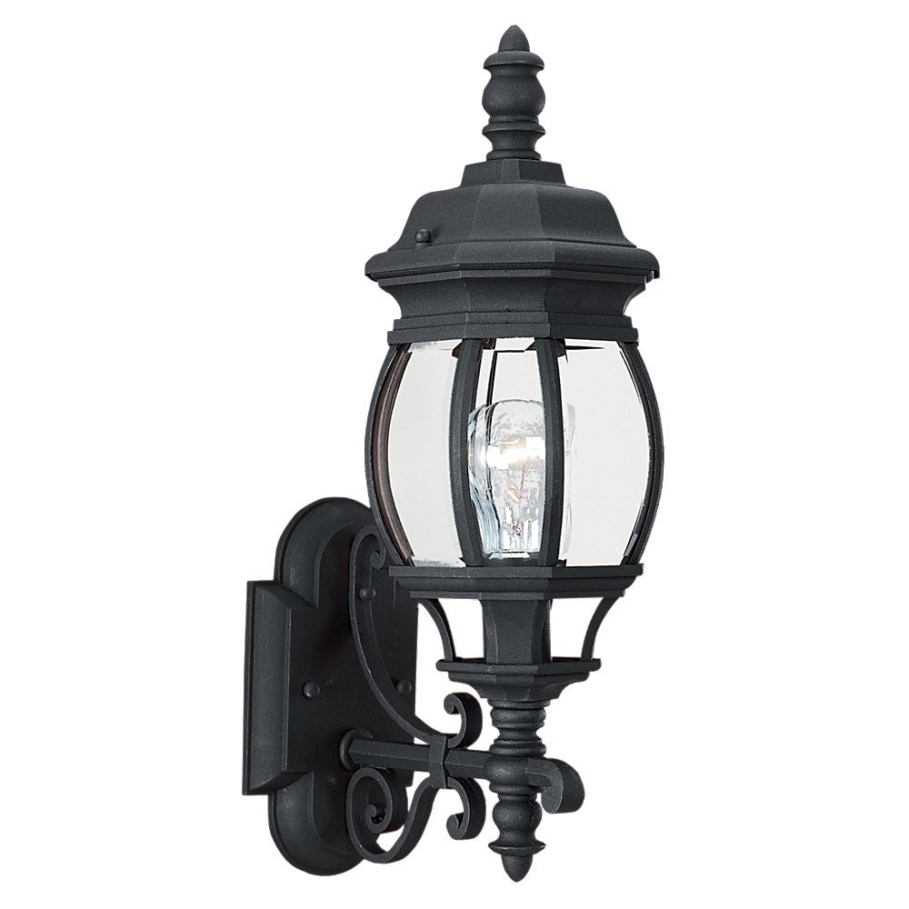 Wynfield One Light Outdoor Wall Lantern in Black - available from The Lighting Shoppe, trusted by Canadian homeowners
