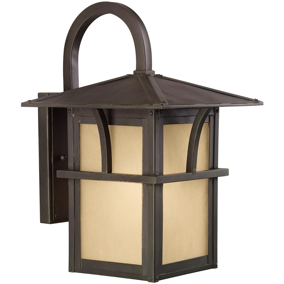 Medford Lakes One Light Outdoor Wall Lantern in Statuary Bronze - available from The Lighting Shoppe, trusted by Canadian homeowners