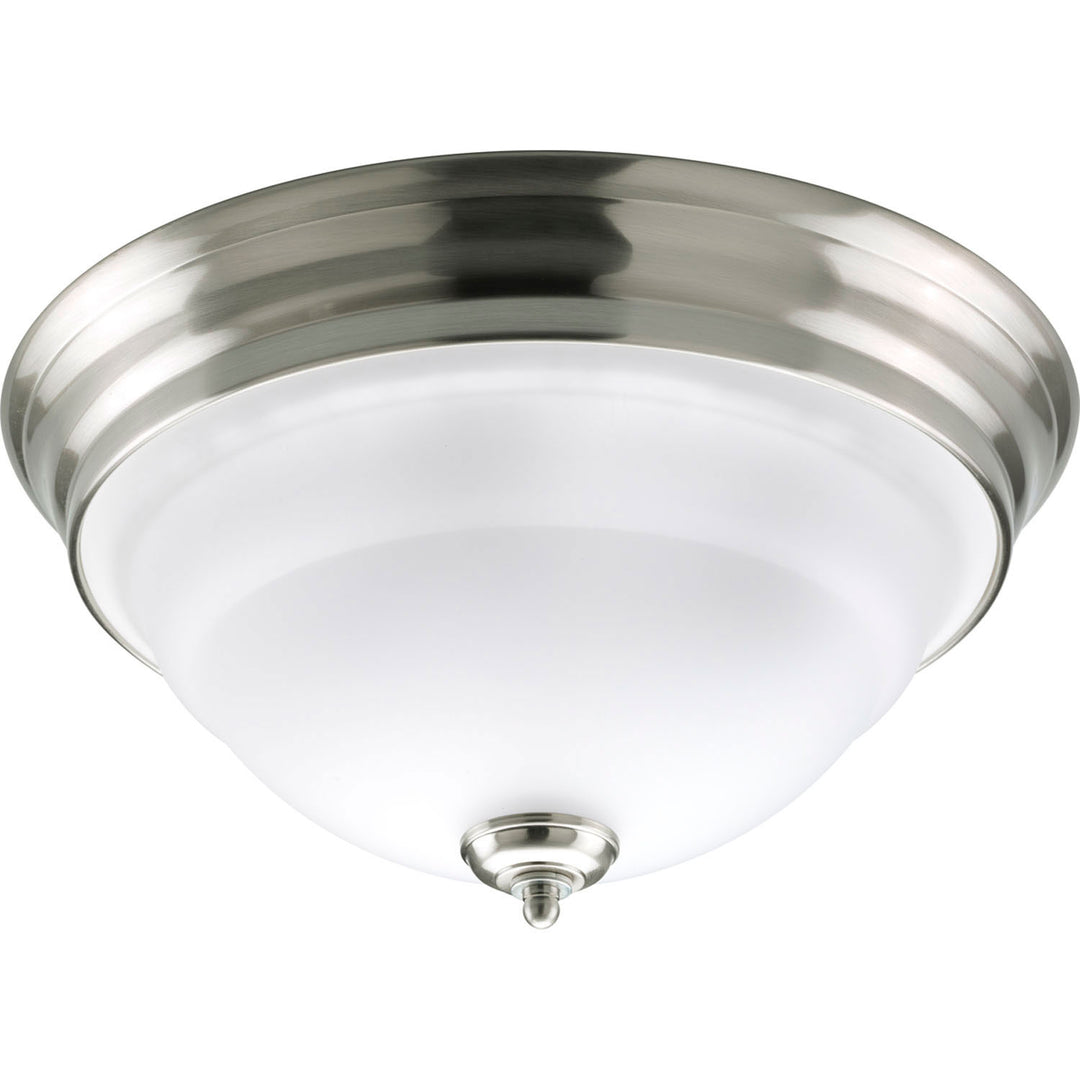 Torino Two Light Flush Mount in Brushed Nickel - available from The Lighting Shoppe, trusted by Canadian homeowners