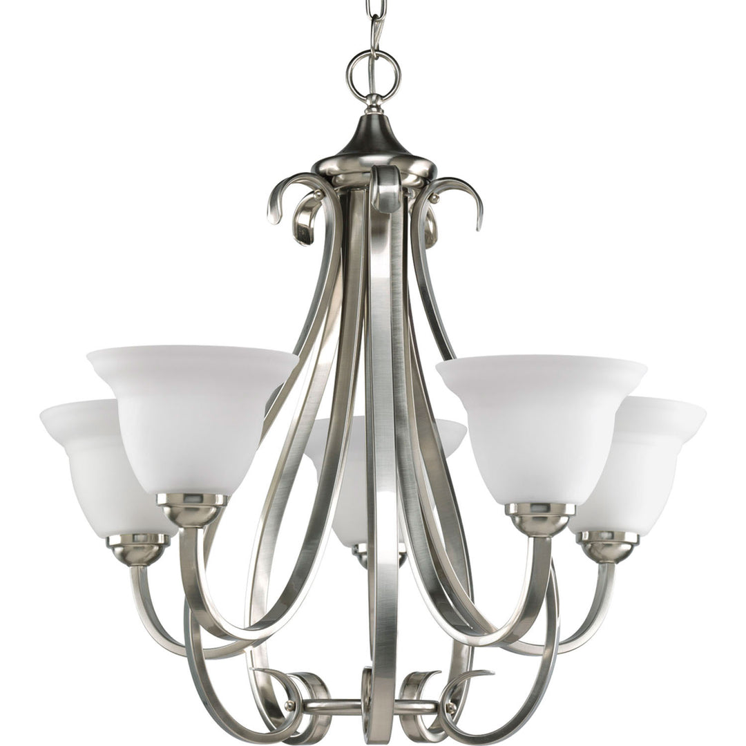 Progress Canada - P4416-09 - Five Light Chandelier - Torino - Brushed Nickel
