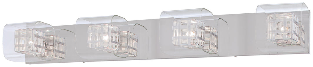 Jewel Box Four Light Bath in Chrome - available from The Lighting Shoppe, trusted by Canadian homeowners