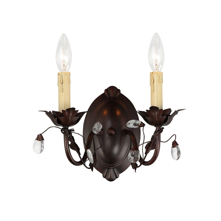 Maxim - 2857OI - Two Light Wall Sconce - Elegante - Oil Rubbed Bronze