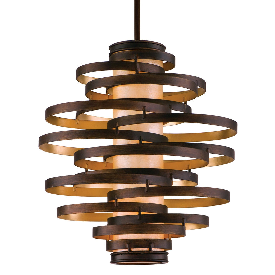 Corbett Lighting Canada - 113-43 - Two Light Chandelier - Vertigo - Bronze And Gold Leaf