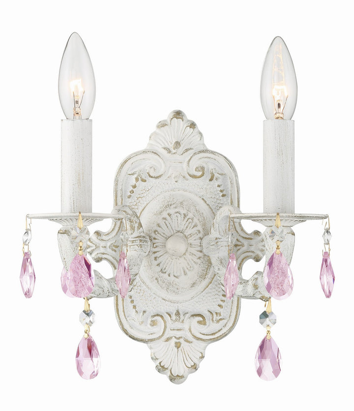 Paris Market Two Light Wall Sconce in Antique White - available from The Lighting Shoppe, trusted by Canadian homeowners