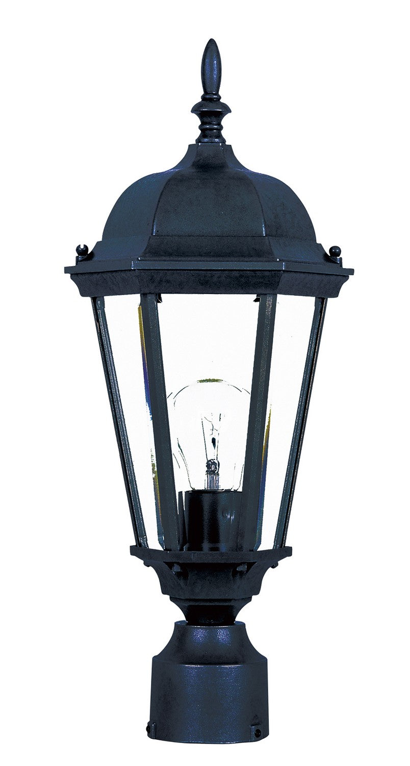 Maxim - 1001BK - One Light Outdoor Pole/Post Lantern - Westlake - Black