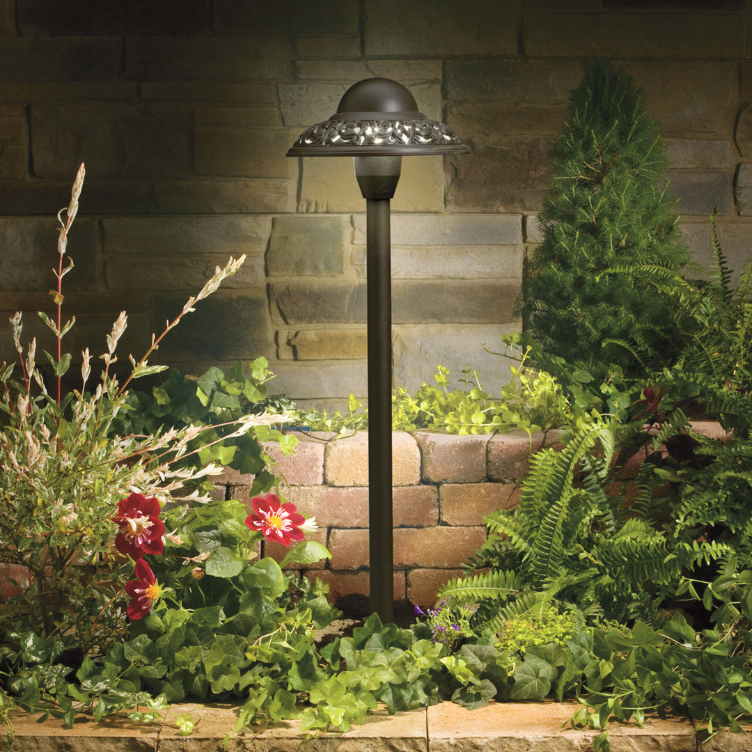 Kichler Canada - 15457AZT - One Light Path & Spread - Textured Architectural Bronze