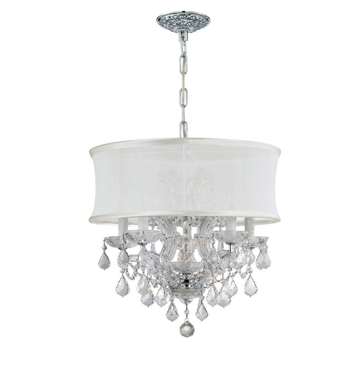 Brentwood Six Light Mini Chandelier in Polished Chrome - available from The Lighting Shoppe, trusted by Canadian homeowners