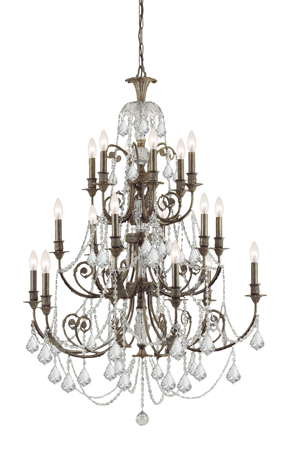 Regis 18 Light Chandelier in English Bronze - available from The Lighting Shoppe, trusted by Canadian homeowners