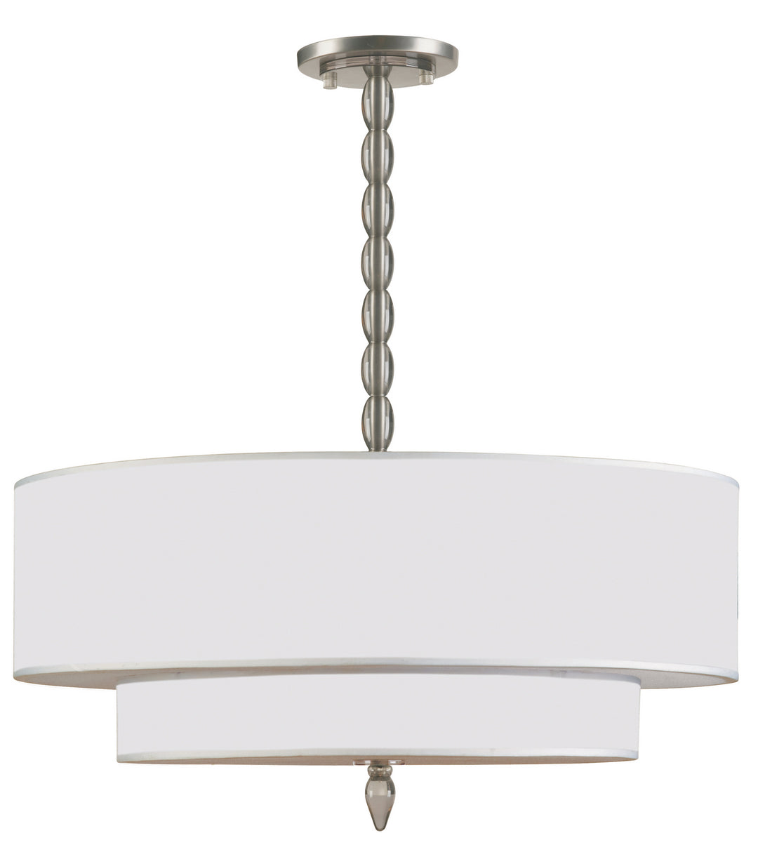 Luxo Five Light Chandelier in Satin Nickel - available from The Lighting Shoppe, trusted by Canadian homeowners