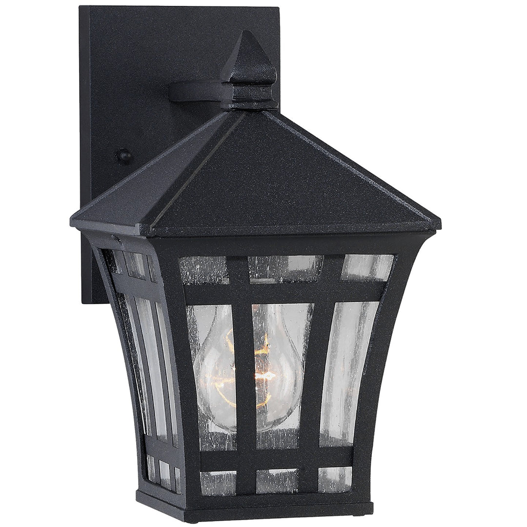 Herrington One Light Outdoor Wall Lantern in Black - available from The Lighting Shoppe, trusted by Canadian homeowners