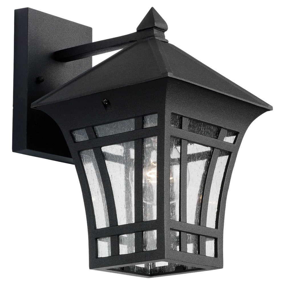 Herrington One Light Outdoor Wall Lantern in Black - available from The Lighting Shoppe, trusted by Canadian homeowners