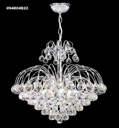 Jacqueline Seven Light Chandelier in Silver James R. Moder Canada