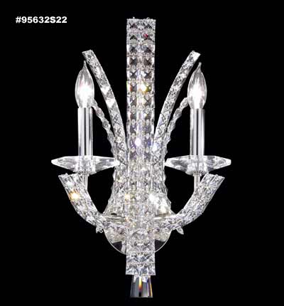 Eclipse Fashion Two Light Wall Sconce in Silver James R. Moder Canada