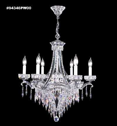 Dynasty Cast Brass Seven Light Chandelier in Pewter James R. Moder Canada