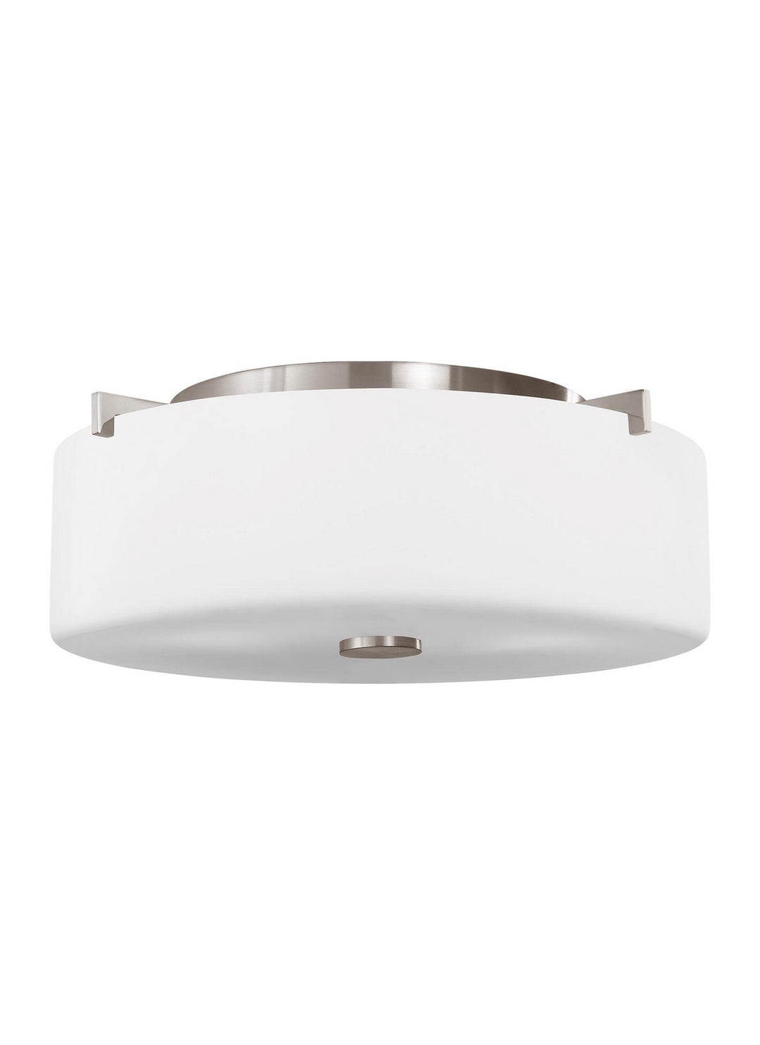 Generation Lighting Canada - FM313BS - Two Light Flush Mount - Sunset Drive - Brushed Steel