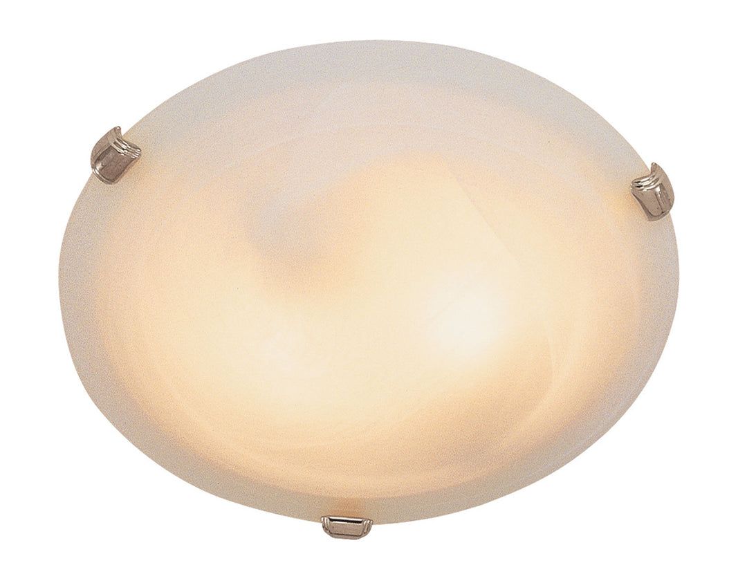 Cracka Two Light Flushmount in Brushed Nickel - available from The Lighting Shoppe, trusted by Canadian homeowners