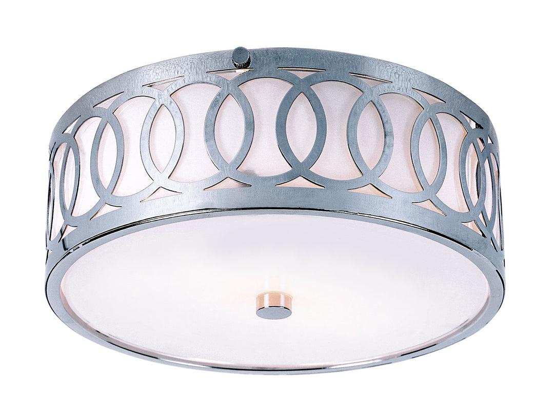 Balboa Three Light Flushmount in Polished Chrome - available from The Lighting Shoppe, trusted by Canadian homeowners