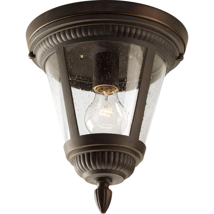 Westport One Light Close to Ceiling in Antique Bronze - available from The Lighting Shoppe, trusted by Canadian homeowners
