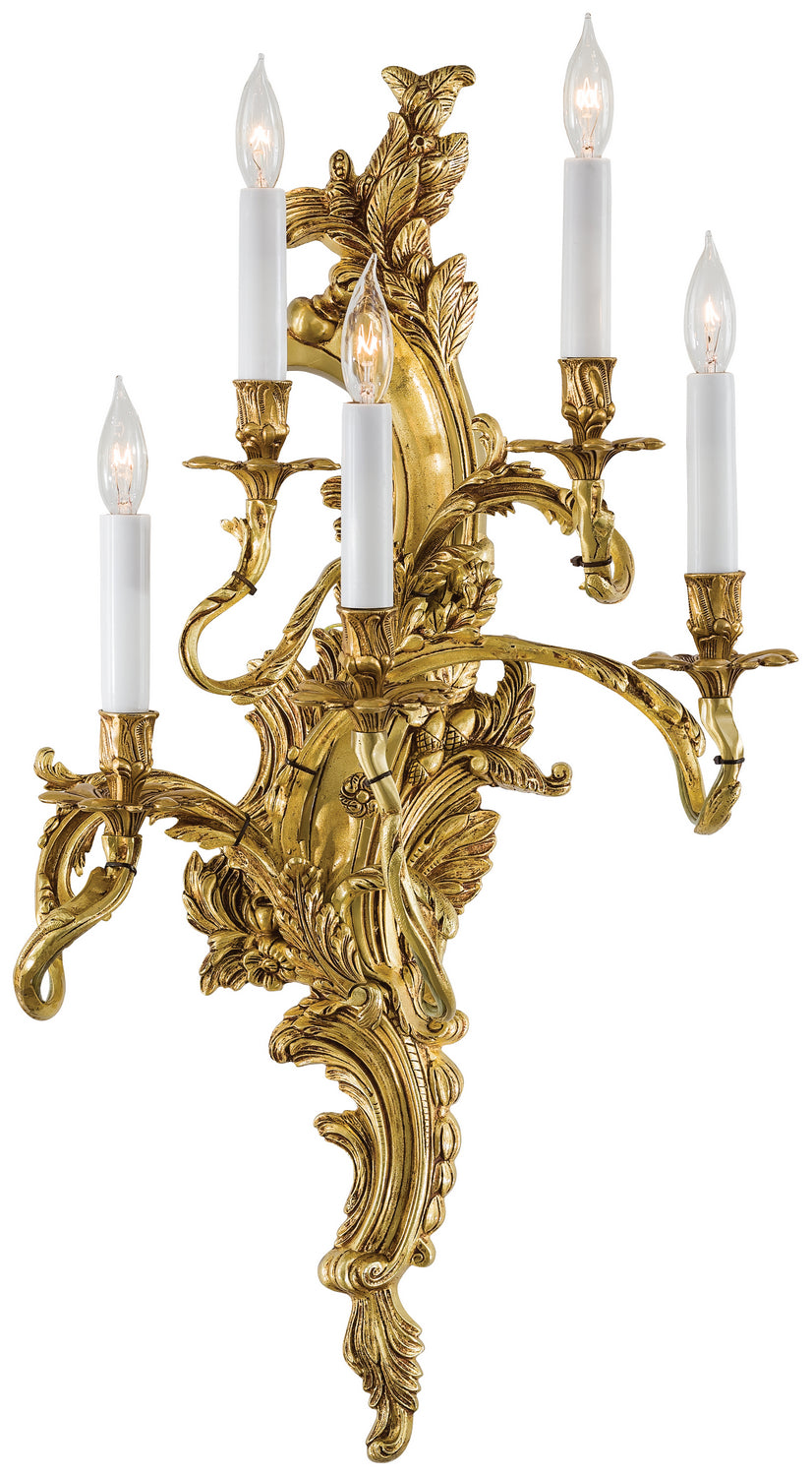 Metropolitan Family Five Light Wall Sconce in Aged French Gold - available from The Lighting Shoppe, trusted by Canadian homeowners