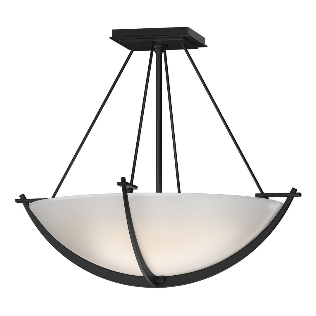 Hubbardton Forge Canada - 124555-SKT-10-GG0020 - Three Light Semi-Flush Mount - Compass - Black