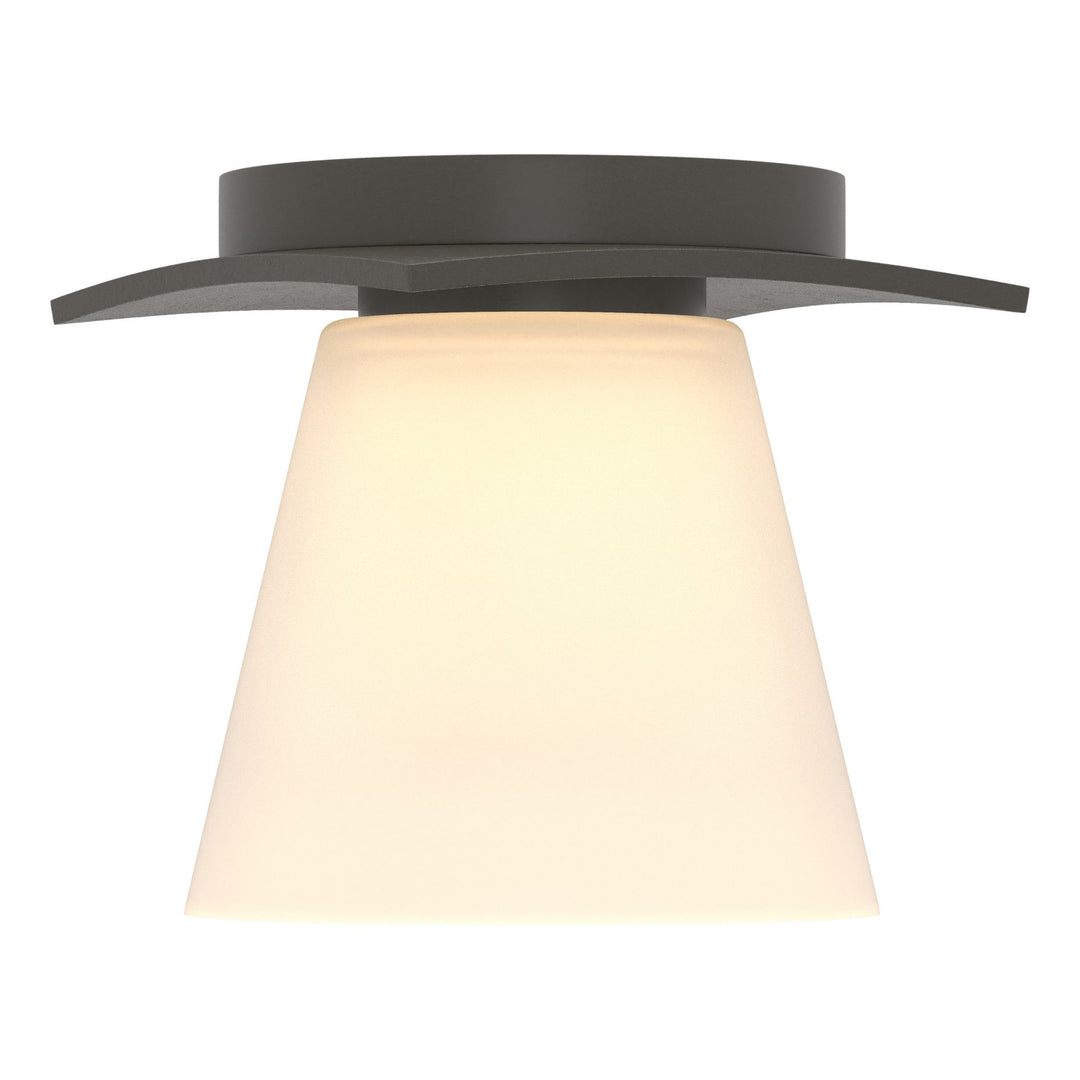 Hubbardton Forge Canada - 126601-SKT-07-GG0242 - One Light Semi-Flush Mount - Wren - Dark Smoke