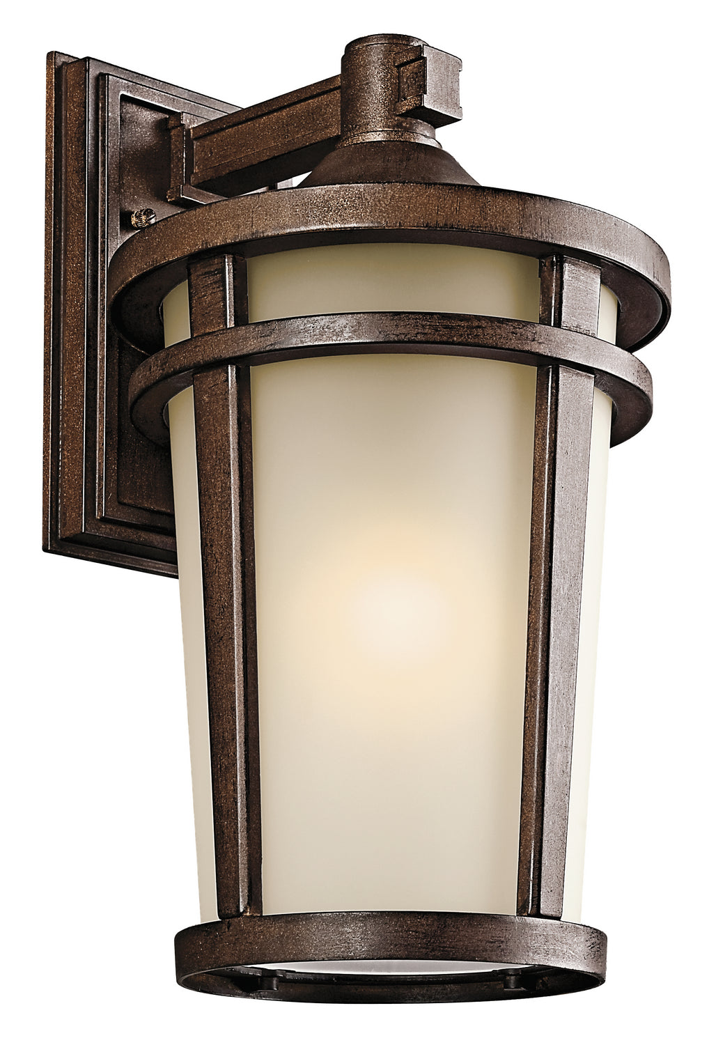 Kichler Canada - 49073BST - One Light Outdoor Wall Mount - Atwood - Brown Stone
