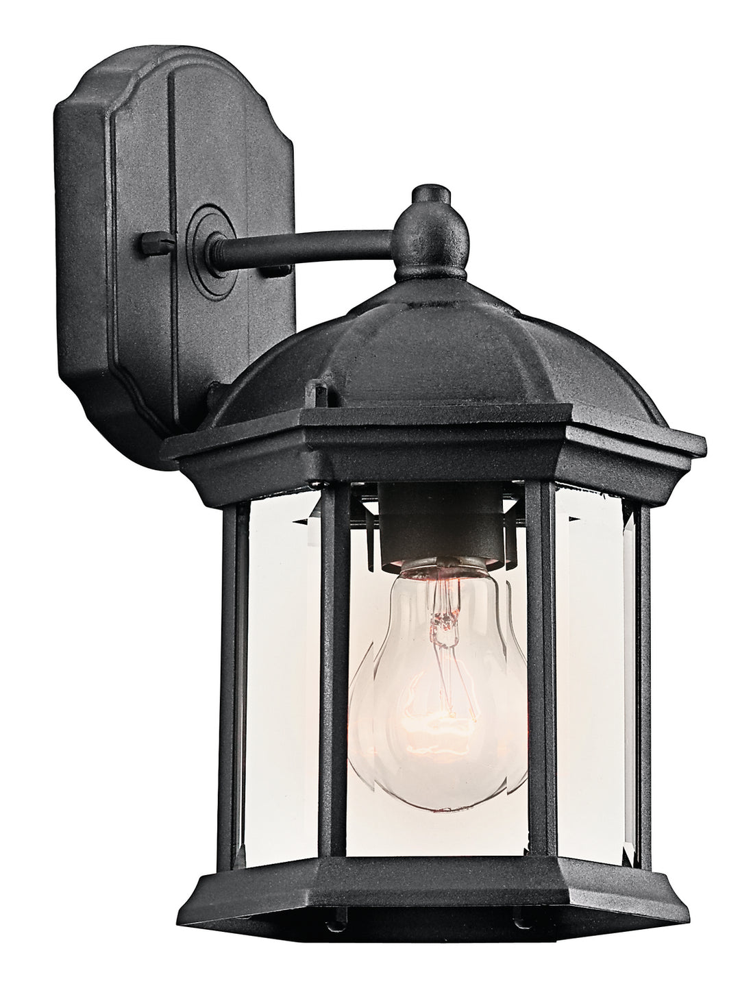 Kichler Canada - 49183BK - One Light Outdoor Wall Mount - Barrie - Black