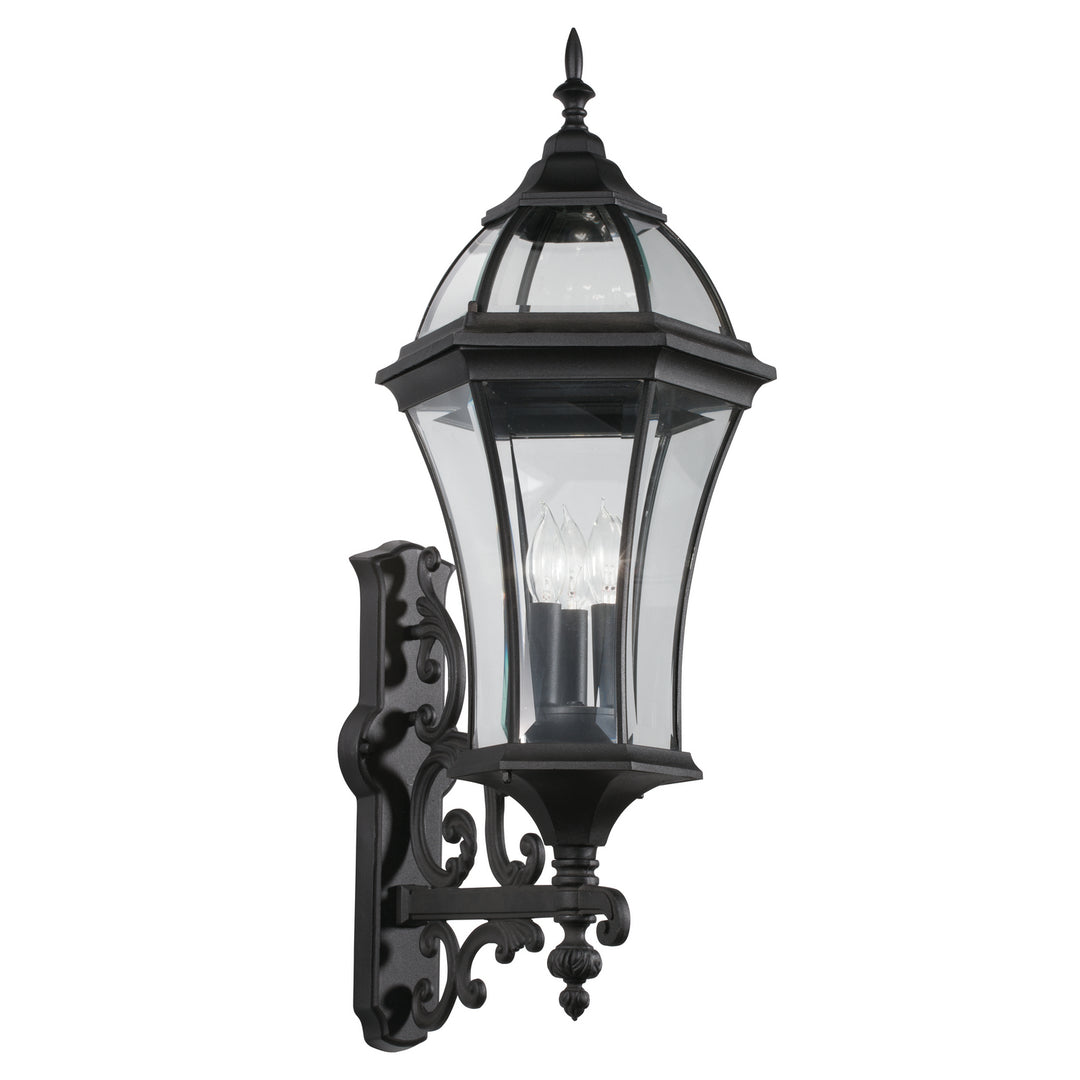 Kichler Canada - 49185BK - Three Light Outdoor Wall Mount - Townhouse - Black