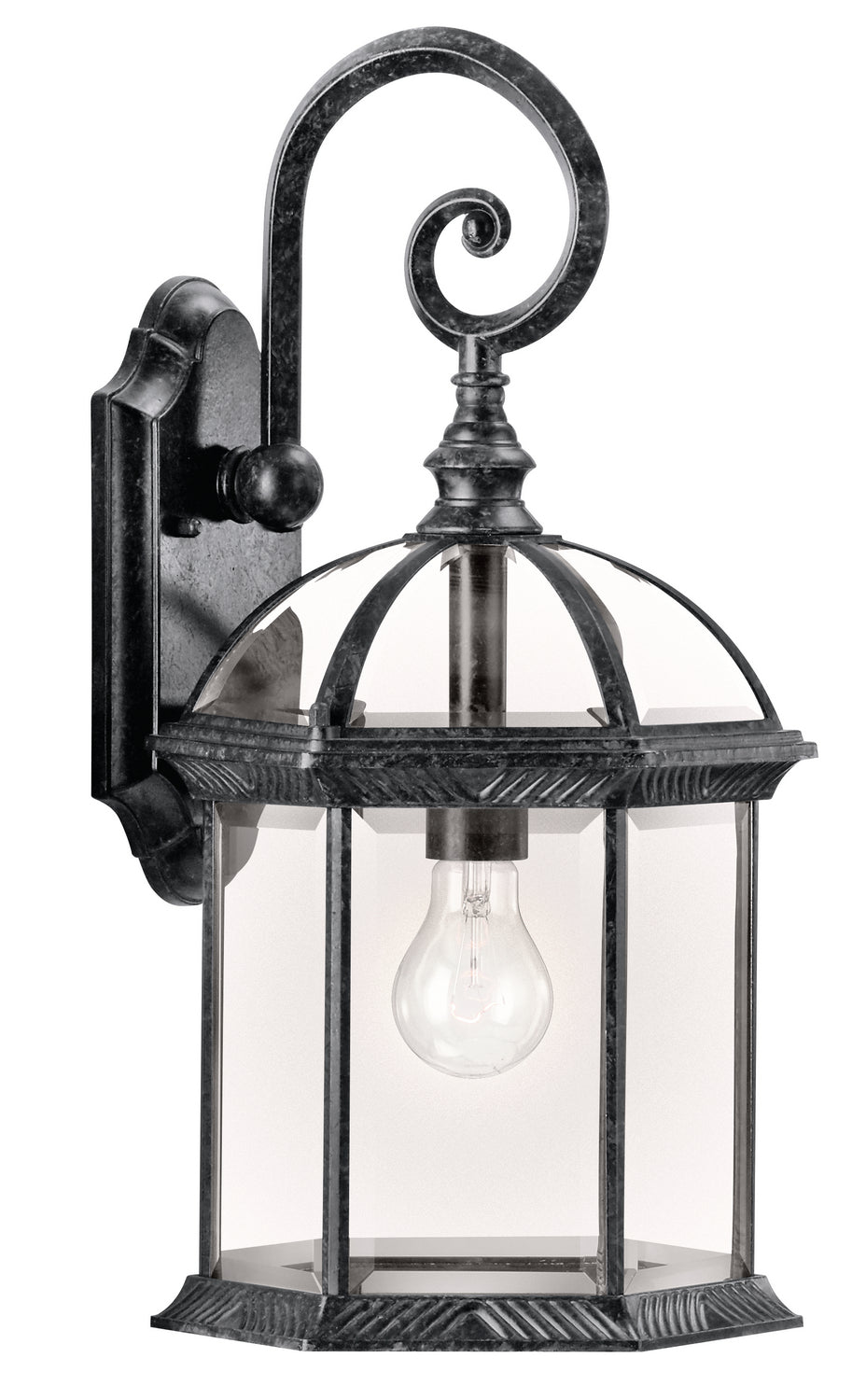 Kichler Canada - 49186BK - One Light Outdoor Wall Mount - Barrie - Black