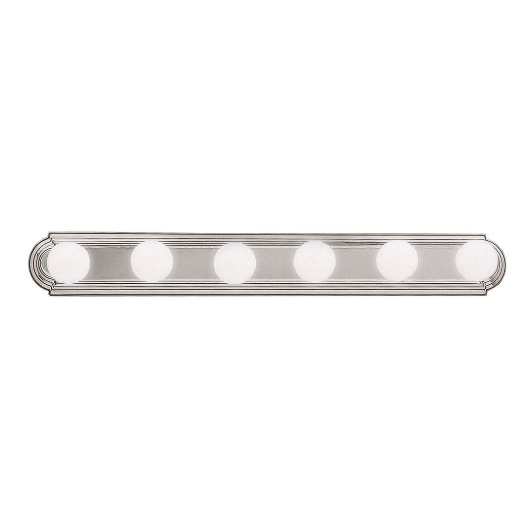 Six Light Linear Bath in Brushed Nickel - available from The Lighting Shoppe, trusted by Canadian homeowners