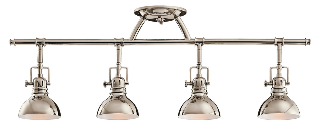 Kichler Canada - 7704PN - Four Light Rail Light - Hatteras Bay - Polished Nickel