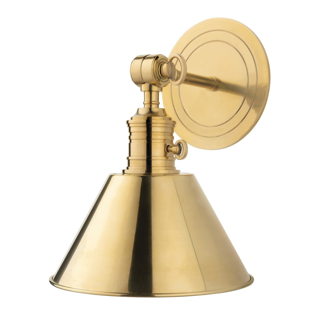Hudson Valley Canada - 8321-AGB - One Light Wall Sconce - Garden City - Aged Brass