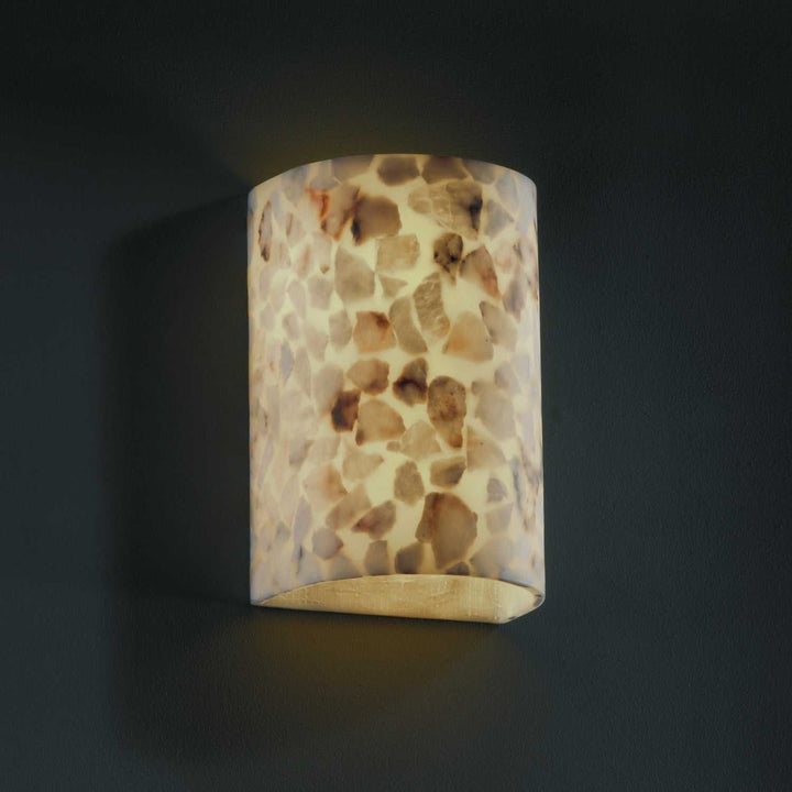 Alabaster Rocks Two Light Wall Sconce Justice Designs