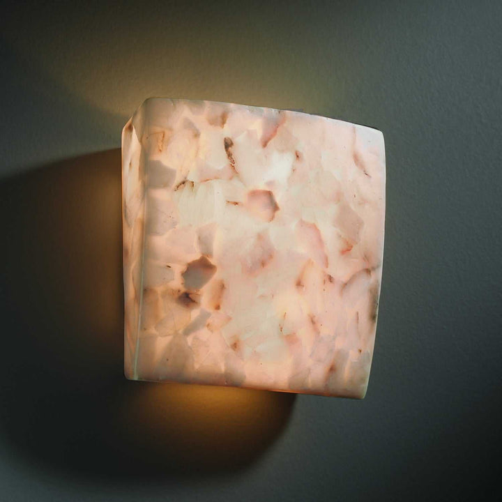 Alabaster Rocks Two Light Wall Sconce Justice Designs