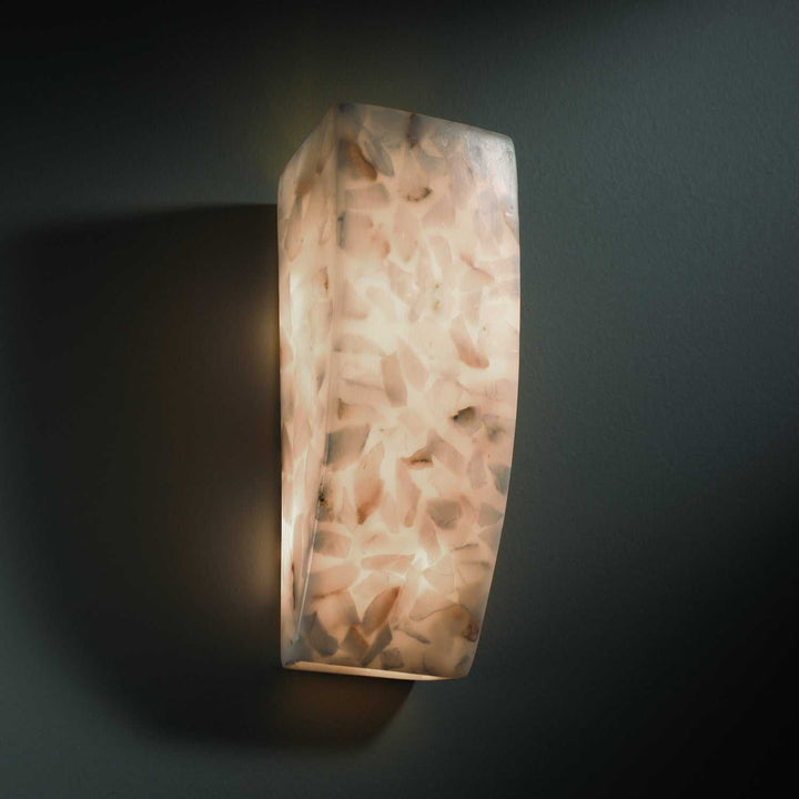Alabaster Rocks One Light Wall Sconce Justice Designs