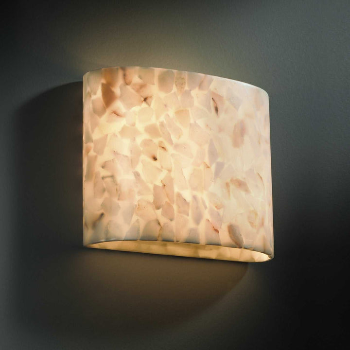 Alabaster Rocks Two Light Wall Sconce Justice Designs