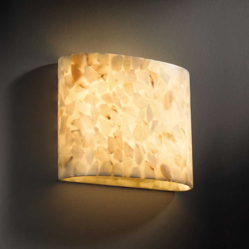 Alabaster Rocks Two Light Wall Sconce Justice Designs