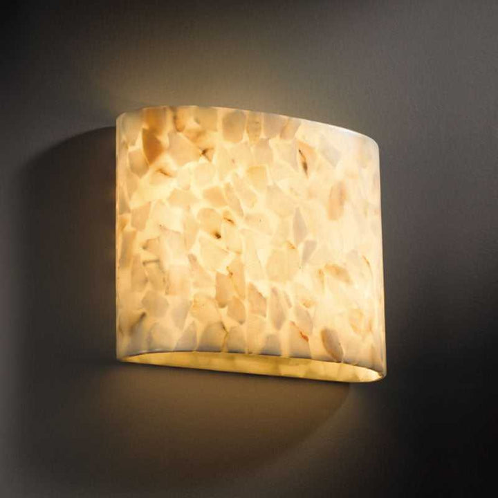 Alabaster Rocks Two Light Wall Sconce Justice Designs