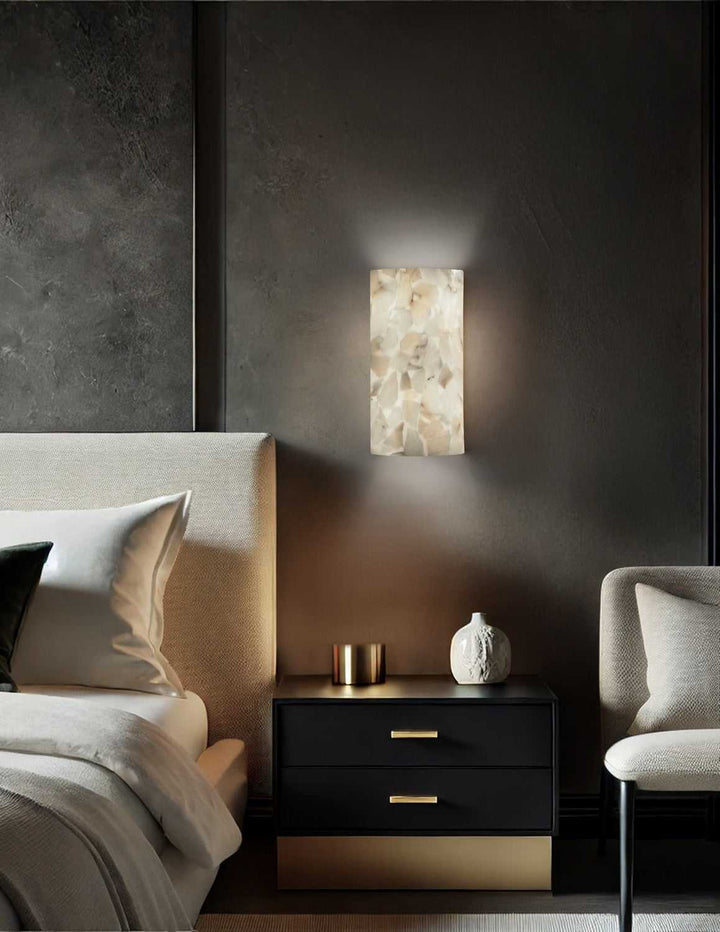 Alabaster Rocks Two Light Wall Sconce Justice Designs