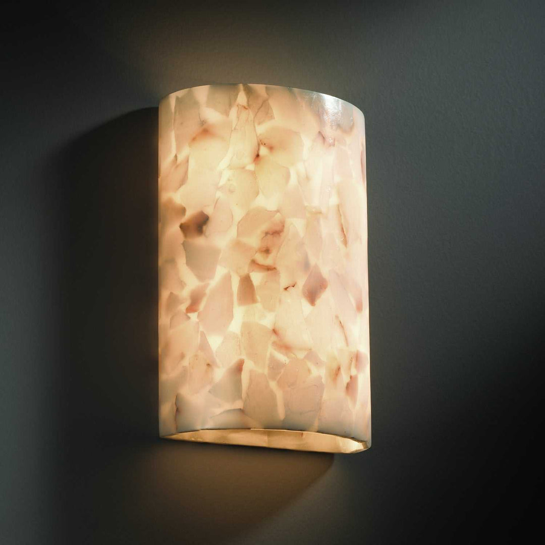 Alabaster Rocks Two Light Wall Sconce Justice Designs