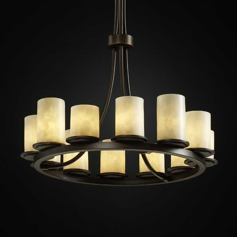 Clouds 12 Light Chandelier in Dark Bronze Justice Designs