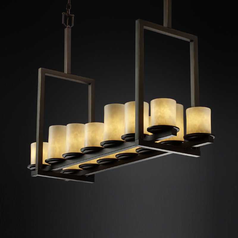 Clouds 14 Light Chandelier in Dark Bronze Justice Designs