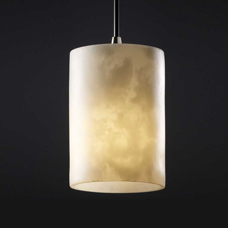Clouds One Light Pendant in Brushed Nickel Justice Designs